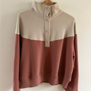 Tentree Two-Tone Mockneck Fleece